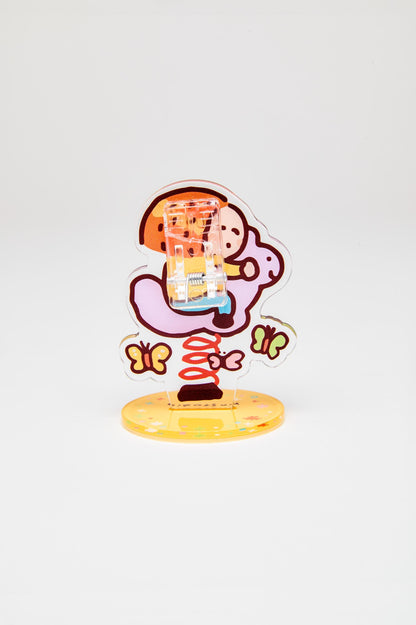 Cute Duck Acrylic Clip Holder – Kawaii Memo Photo Stand | RiN Studio Desk Accessory