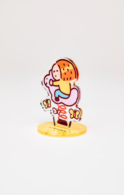 Cute Duck Acrylic Clip Holder – Kawaii Memo Photo Stand | RiN Studio Desk Accessory