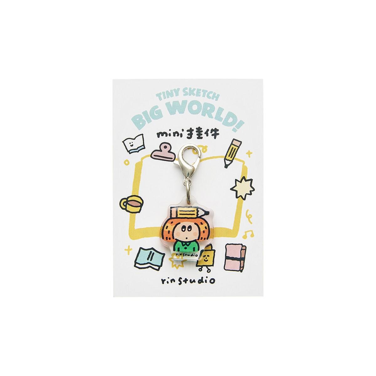 Mini TN Charm – Cute Kawaii Daily Life Acrylic Charm | RiN Studio Planner Bag Traveler's Notebook Keychain Accessory