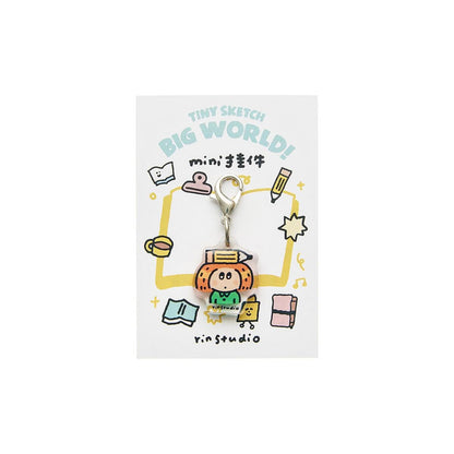 Mini TN Charm – Cute Kawaii Daily Life Acrylic Charm | RiN Studio Planner Bag Traveler's Notebook Keychain Accessory