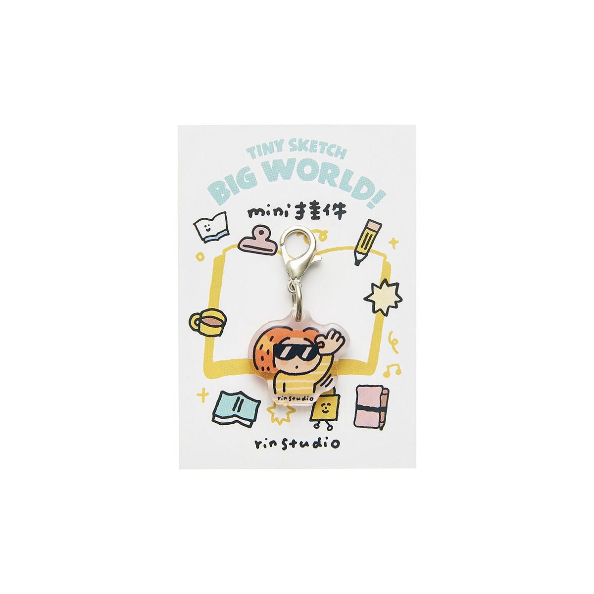 Mini TN Charm – Cute Kawaii Daily Life Acrylic Charm | RiN Studio Planner Bag Traveler's Notebook Keychain Accessory