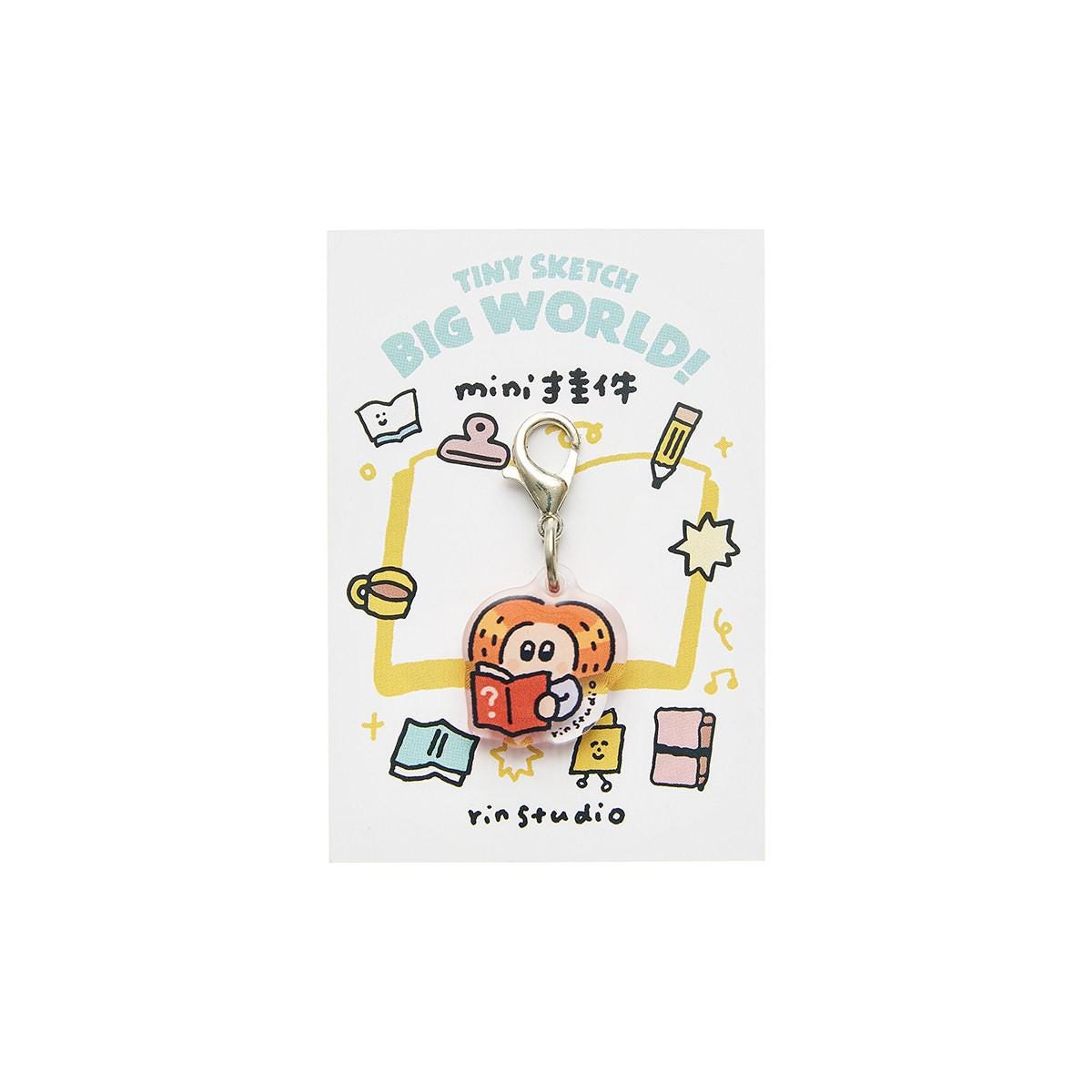 Mini TN Charm – Cute Kawaii Daily Life Acrylic Charm | RiN Studio Planner Bag Traveler's Notebook Keychain Accessory