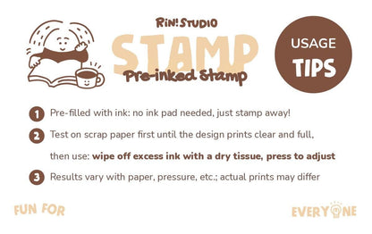 Mini 6 in 1 Stamps - What to Eat - Food - Portable Size