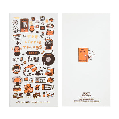 The 2027 Monthly Planner Insert For Travelers Notebook, Tn Size Monthly Schedule Book, Kawaii Dated Refill, The Little Things - Rin! Studio