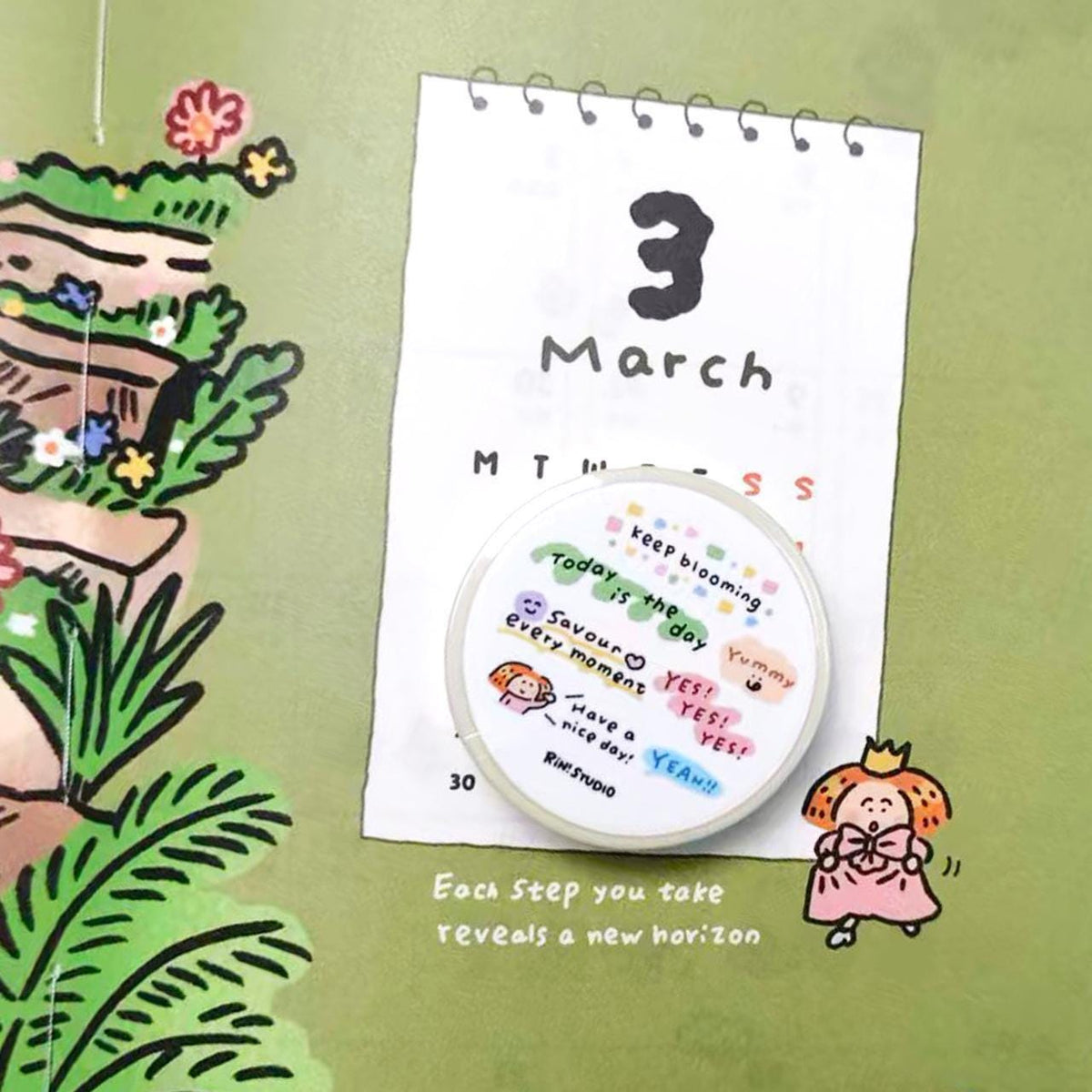 Have a nice day mini Washi Tape - decoration tape RiN! Studio