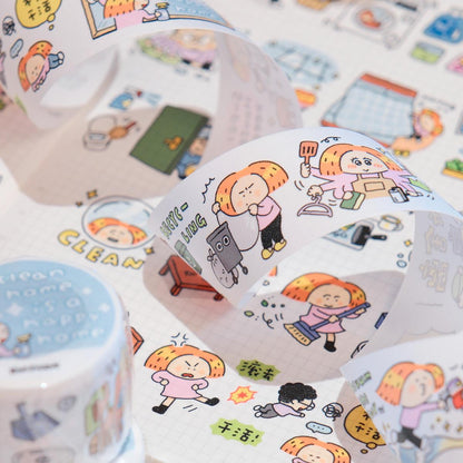 A Clean Home is a Happy Home Washi Tape Roll, Laundry Day Chores, RiN! Studio