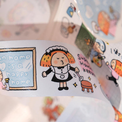 A Clean Home is a Happy Home Washi Tape Roll, Laundry Day Chores, RiN! Studio