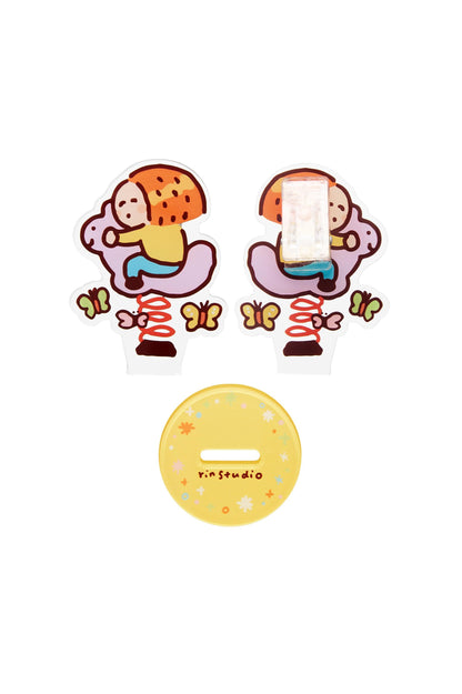 Cute Duck Acrylic Clip Holder – Kawaii Memo Photo Stand | RiN Studio Desk Accessory