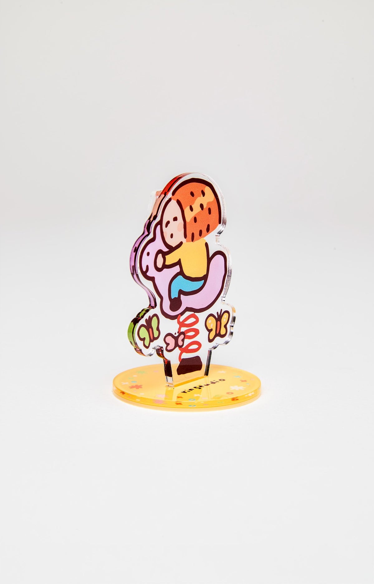 Cute Duck Acrylic Clip Holder – Kawaii Memo Photo Stand | RiN Studio Desk Accessory