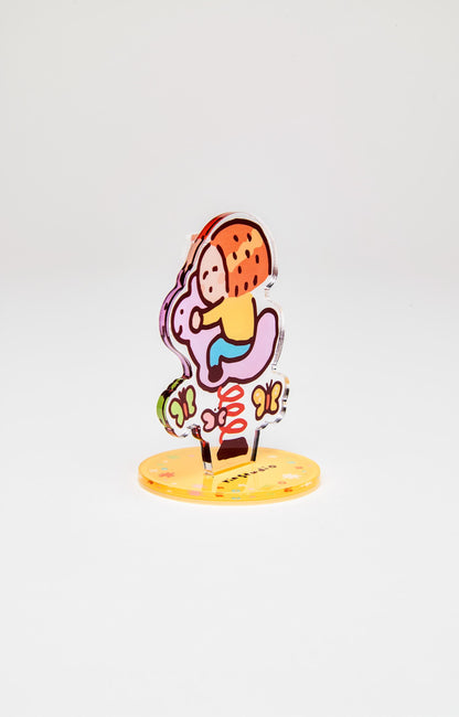Cute Duck Acrylic Clip Holder – Kawaii Memo Photo Stand | RiN Studio Desk Accessory