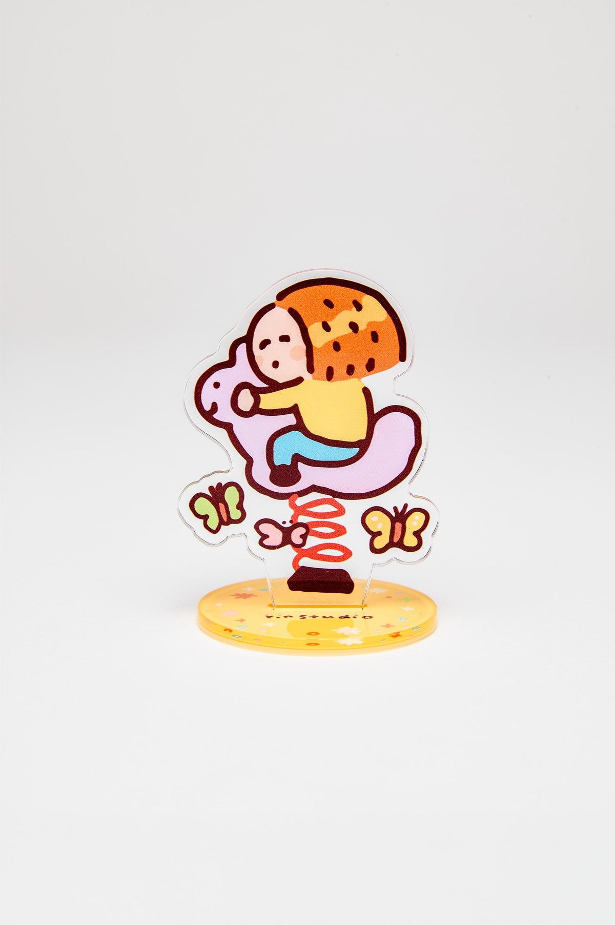 Cute Duck Acrylic Clip Holder – Kawaii Memo Photo Stand | RiN Studio Desk Accessory