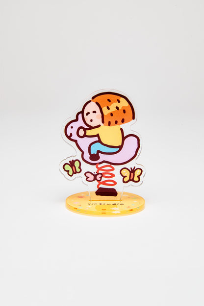 Cute Duck Acrylic Clip Holder – Kawaii Memo Photo Stand | RiN Studio Desk Accessory
