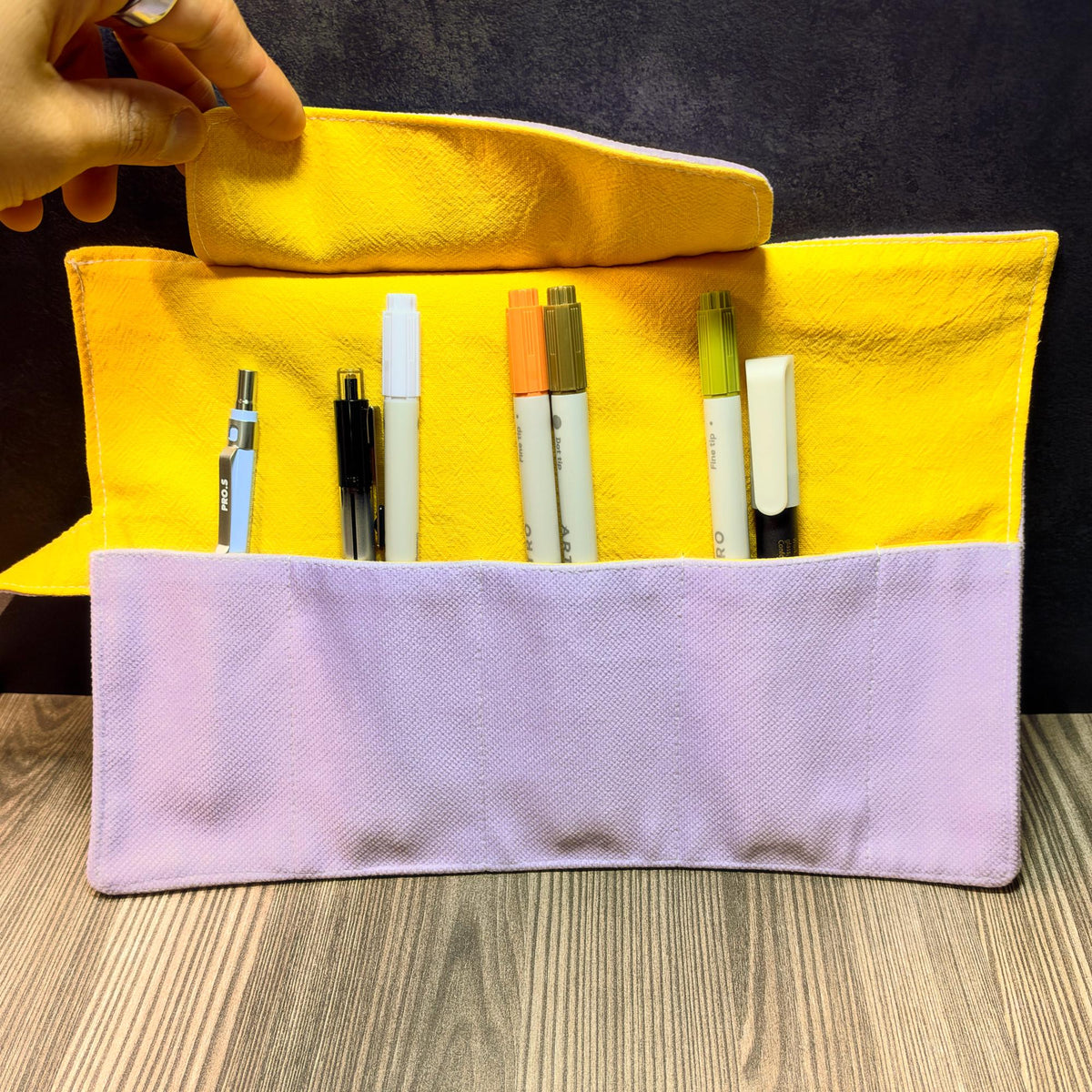 The Little Things Roll-Up Pencil Case – Cute Kawaii Pen Roll Pouch | RiN Studio