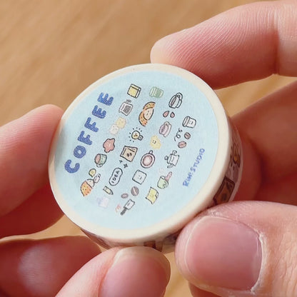 Mini Washi Tape - Coffee Elements | Vol 46E
