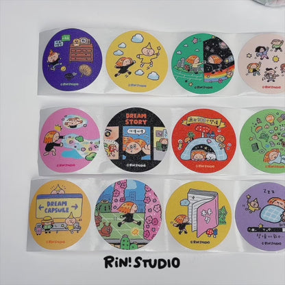 Washi Tape - Dream Round Seal | Round Seal Tape | Vol 46C