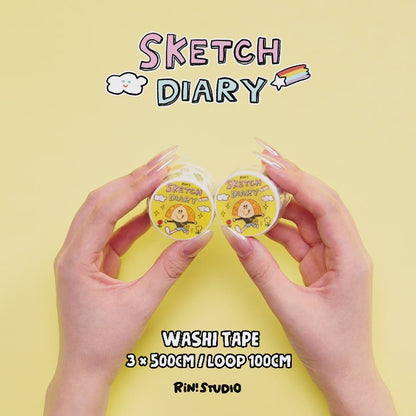 Washi Tape - Sketch Diary | Month | Week | Number | Vol 1